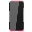 For OPPO Realme 8 / 8 Pro Tire Texture Shockproof TPU+PC Protective Case with Holder(Pink)