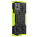 For OPPO Realme 8 / 8 Pro Tire Texture Shockproof TPU+PC Protective Case with Holder(Green)