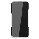 For OPPO Realme 8 / 8 Pro Tire Texture Shockproof TPU+PC Protective Case with Holder(White)