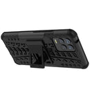For OPPO Realme 8 / 8 Pro Tire Texture Shockproof TPU+PC Protective Case with Holder(Black)