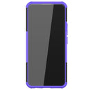For OPPO Realme 8 / 8 Pro Tire Texture Shockproof TPU+PC Protective Case with Holder(Purple)