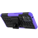 For OPPO Realme 8 / 8 Pro Tire Texture Shockproof TPU+PC Protective Case with Holder(Purple)