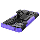 For OPPO Realme 8 / 8 Pro Tire Texture Shockproof TPU+PC Protective Case with Holder(Purple)