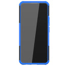 For OPPO Realme 8 / 8 Pro Tire Texture Shockproof TPU+PC Protective Case with Holder(Blue)