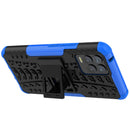 For OPPO Realme 8 / 8 Pro Tire Texture Shockproof TPU+PC Protective Case with Holder(Blue)