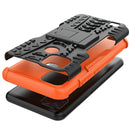 For OPPO Realme C21 / C20 Tire Texture Shockproof TPU+PC Protective Case with Holder(Orange)