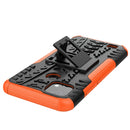 For OPPO Realme C21 / C20 Tire Texture Shockproof TPU+PC Protective Case with Holder(Orange)