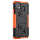 For OPPO Realme C21 / C20 Tire Texture Shockproof TPU+PC Protective Case with Holder(Orange)