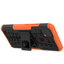 For OPPO Realme C21 / C20 Tire Texture Shockproof TPU+PC Protective Case with Holder(Orange)