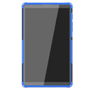 For Samsung Galaxy Tab A7 Lite Tire Texture Shockproof TPU+PC Protective Case with Holder(Blue)