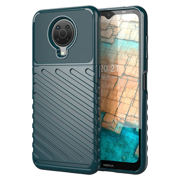 For Nokia G10 Thunderbolt Shockproof TPU Protective Soft Case(Green)