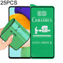 For Samsung Galaxy A52 5G / 4G / A51 5G / 4G 25 PCS 9D Full Screen Full Glue Ceramic Film