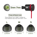 6 Pairs New Bee NB-M1 In-ear Silicone Ear Caps with Storage Box, Suitable for 5mm-7mm Earphone Plugs
