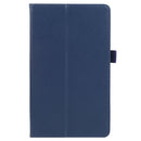 For Samsung Galaxy Tab A7 Lite T220 / T225 Litchi Texture Solid Color Horizontal Flip Leather Case with Holder & Pen Slot(Blue)
