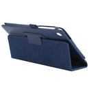For Samsung Galaxy Tab A7 Lite T220 / T225 Litchi Texture Solid Color Horizontal Flip Leather Case with Holder & Pen Slot(Blue)