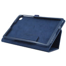 For Samsung Galaxy Tab A7 Lite T220 / T225 Litchi Texture Solid Color Horizontal Flip Leather Case with Holder & Pen Slot(Blue)