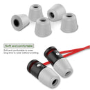 6 Pairs New Bee NB-M1 Slow Rebound Memory Foam Ear Caps with Storage Box, Suitable for 5mm-7mm Earphone Plugs(Grey)