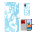 For Xiaomi Redmi Note 10 Pro / Note 10 Pro Max Cloud Fog Pattern Horizontal Flip Leather Case with Holder & Card Slot & Wallet(Sky Blue)