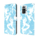 For Xiaomi Redmi Note 10 Pro / Note 10 Pro Max Cloud Fog Pattern Horizontal Flip Leather Case with Holder & Card Slot & Wallet(Sky Blue)