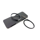 Mini Clip Nose Style Presbyopic Glasses without Temples, Positive Diopters:+1.00(Black)
