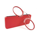 Mini Clip Nose Style Presbyopic Glasses without Temples, Positive Diopters:+3.00(Red)
