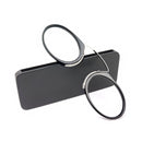 Mini Clip Nose Style Presbyopic Glasses without Temples, Positive Diopters:+3.50(Black)