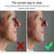 Mini Clip Nose Style Presbyopic Glasses without Temples, Positive Diopters:+3.50(Red)