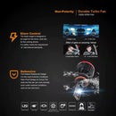 2 PCS G12A H4 24W / DC9-20V / 6000K / 3500LM IP68 Car LED Headlight