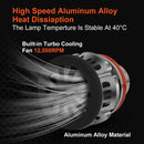 2 PCS XT7 H8 / H9 / H11 DC9-20V 18W 2200LM 6000K Projector Light Fog Light LED Lens with SMD-3570 Lamp