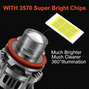 2 PCS XT7 9006 DC9-20V 18W 2200LM 6000K Projector Light Fog Light LED Lens with SMD-3570 Lamp