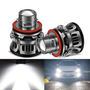 2 PCS XT7 9006 DC9-20V 18W 2200LM 6000K Projector Light Fog Light LED Lens with SMD-3570 Lamp