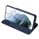 For Samsung Galaxy S21 FE DUX DUCIS Skin Pro Series Horizontal Flip PU + TPU Leather Case with Holder & Card Slots(Blue)