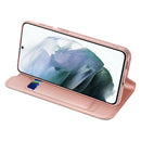 For Samsung Galaxy S21 FE DUX DUCIS Skin Pro Series Horizontal Flip PU + TPU Leather Case with Holder & Card Slots