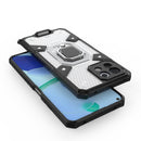 For Xiaomi Mi 11 Lite Space PC+TPU Shockproof Case with Ring Holder(White)