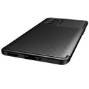 For OPPO Reno6 Pro 5G Carbon Fiber Texture Shockproof TPU Case(Brown)