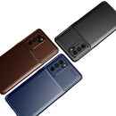 For OPPO Reno6 Pro 5G Carbon Fiber Texture Shockproof TPU Case(Brown)