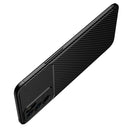 For OPPO Reno6 5G Carbon Fiber Texture Shockproof TPU Case(Brown)