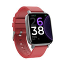 F60 1.7 inch TFT Touch Screen IP68 Waterproof Smart Watch, Support Body Temperature Monitoring / Heart Rate Monitoring / Blood Pressure Monitoring(Red)