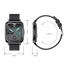 F60 1.7 inch TFT Touch Screen IP68 Waterproof Smart Watch, Support Body Temperature Monitoring / Heart Rate Monitoring / Blood Pressure Monitoring(Blue)