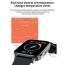 F60 1.7 inch TFT Touch Screen IP68 Waterproof Smart Watch, Support Body Temperature Monitoring / Heart Rate Monitoring / Blood Pressure Monitoring(Red)