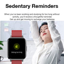 F60 1.7 inch TFT Touch Screen IP68 Waterproof Smart Watch, Support Body Temperature Monitoring / Heart Rate Monitoring / Blood Pressure Monitoring(Blue)