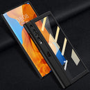 For Huawei Mate Xs GKK Foldable Protective Leather Case + Screen Protector with Holder(Black)