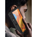 For Huawei Mate Xs GKK Foldable Protective Leather Case + Screen Protector with Holder(Fine Oblique Texture)