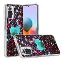 For Xiaomi Redmi Note 10 Pro Marble Pattern Soft TPU Protective Case(Green Love)
