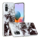 For Xiaomi Redmi Note 10 Pro Marble Pattern Soft TPU Protective Case(Black White)