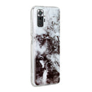 For Xiaomi Redmi Note 10 Pro Marble Pattern Soft TPU Protective Case(Black White)