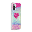 For Xiaomi Redmi Note 10 Pro Marble Pattern Soft TPU Protective Case(Red Love)