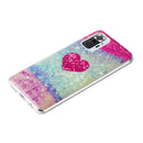 For Xiaomi Redmi Note 10 Pro Marble Pattern Soft TPU Protective Case(Red Love)