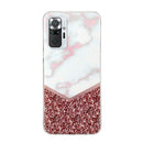 For Xiaomi Redmi Note 10 Pro Marble Pattern Soft TPU Protective Case(Colorblock)