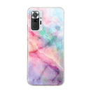 For Xiaomi Redmi Note 10 Pro Marble Pattern Soft TPU Protective Case(Pink Green)